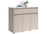 Carryhome Kommode, Kaschmir, Kunststoff, 2 Fächer, 3 Schublade(n) Schubladen, 120x103x48 cm, Wohnzimmer, Kommoden & Sideboards, Kommoden