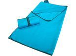 Sporthandtuch DYCKHOFF "Mikrofaser Sporttuch", blau (karibik), B:80cm L:180cm, Microfaser, Obermaterial: 90% Polyester, 10% Polyamid, Handtücher, Sporthandtuch, auch als 2er Set erhätlich