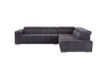 Livetastic Wohnlandschaft "Hogan" , Grau , Holz, Metall, Textil , Eukalyptusholz , Sperrholz , L-Form, Ottomane rechts , 299x212 cm , Wohnzimmer, Sofas & Couches, Wohnlandschaften, Ecksofas