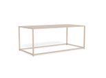 Mid.you Couchtisch , Grau , Metall, Holzwerkstoff , rechteckig , Stativgestell , 50x40x100 cm , Wohnzimmer, Wohnzimmertische, Couchtische, Couchtische Metall