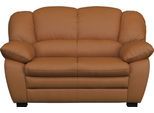 2-Sitzer COTTA "Casino", braun (amber), B:159cm H:88cm T:92cm, 100% Echtleder, Sofas, 2-Sitzer, Polstergarnitur, auch als Set erhältlich
