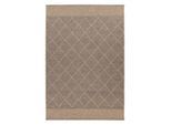 Obsession , Taupe , Textil , Raute , rechteckig , 80x150 cm , Oeko-Tex® Standard 100 , für Fußbodenheizung geeignet ,