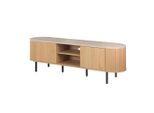 Mid.you Lowboard , Eichefarben , Metall , 160x52x40 cm , stehend , Wohnzimmer, TV Möbel, Lowboards, Lowboards stehend