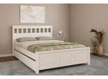 Bett OTTO HOME "Tillian, Bettgestell, Doppelbett, Bettkasten optional, Made in EU", weiß, B:149,6cm H:103,8cm L:213,1cm, Betten, Bett, aus massiver Kiefer in Kombination mit MDF, FSC, inklusive Lattnerost