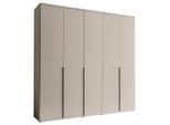 Carryhome Drehtürenschrank , Kaschmir , Holzwerkstoff , 3 Fächer , 225x225x52 cm , Schlafzimmer, Komplette Schlafzimmer und Serien, Schlafzimmerserie