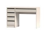Livetastic Schreibtisch, Kaschmir, Holzwerkstoff, 5 Schublade(n) Schubladen, rechteckig, 55x77.6x120 cm, Arbeitszimmer, Schreibtische, Bürotische