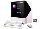 GAMEMAX Gaming-PC "Horizon 8170 AMD Ryzen 5 9600X 32GB DDR5 1TB SSD RX 9070", bunt (weiß), Microsoft Windows 11 Home (64 Bit), 32 GB RAM 1.000 GB SSD, Desktop-PCs, Windows 11, DDR5 RAM, Wasserkühlung, Gaming-PC