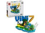 Konstruktionsspielsteine LEGO "Vini Jr. – Fußball-Highlights (43027), LEGO Editions Football", bunt, Spielbausteine, Kinder, Kunststoff, Konstruktionsspielsteine