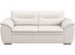 2,5-Sitzer COTTA "Leandra", weiß (altweiß), Sofas, B/H/T: 205cm x 88cm x 90cm, Leder PAMPAS, NaturLEDER: Bitte beachten Sie, dass Lederbezüge mehr Nähte aufweisen als Stoffbezüge.;Kunstleder Softlux;NaturLEDER (echtes Rindsleder) Die Rückseite bei Naturlederprodukten ist mit Spannstoff bezogen.;Luxus-Microfaser (100% Polyester), 2 5-Sitzer, Polstergarnitur, auch als Set erhältlich, B:205cm H:88cm