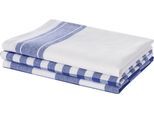 Geschirrtuch OTTO HOME "Ravven", blau, B:50cm L:65cm, 100% Baumwolle, Geschirrtücher, Geschirrtuch, 100 % Baumwolle, 65 × 50 cm, 3er-Set, Farbauswahl, Karo, Streifen