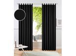 Vorhang OTTO HOME "Raja" Gr. 4, anthrazit, B:140cm H:245cm, Polyester, Recyceltes Material, Gardinen, Vorhang, 2er-Set, Bestseller, einfarbig, modern, pflegeleichte Mikrofaser