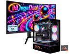 COUGAR Gaming-PC-Komplettsystem "MegaDeal CFV235 Vision 2850 Ryzen 7 9700X 32GB DDR5 2TB SSD RTX 5070Ti", Energieeffizienz: F, schwarz, Microsoft Windows 11 Home (64 Bit), 32 GB RAM 2.000 GB SSD, Computer_Komplettsysteme, Windows 11, DDR5 RAM + MSI MAG 342CQR E2 Curved Monitor 86cm (34"), Gaming-PC-Komplettsystem