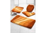 Badematte MEUSCH Gr. 4, orange (terrakotta), WC-Vorleger rechteckig (55cm x 50cm), 1 Stk., Badematten, Badematte