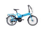 E-Bike ZÜNDAPP "Z101" Gr. 37, blau, Elektrofahrräder, 37cm, 20 Zoll (50,80cm), E-Bike, Pedelec, Elektrofahrrad für Damen u. Herren