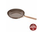 Bratpfanne ZWILLING "Milano", braun, B:29,2cm H:8cm L:52cm Ø:28cm, Pfannen, Bratpfanne, Keramik-Antihaftbeschichtung, Induktion, Made in Italy