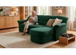 Ecksofa OTTO HOME "Langelland 232 x 146 cm, auch mit Schlaffunktion, mittelfester Sitz", dunkelgrün, B:232cm H:83cm T:146cm, 100% Polyester, Sofas, Ecksofa, L-Form, mit Federkern, pflegeleichter Pet Friendly Bezugsstoff