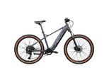 E-Bike AGON "Alpha" Gr. 48, grau (dunkelgrau), Elektrofahrräder, 48cm, 27,5 Zoll (69,85cm), Pedelec, Elektrofahrrad für Damen u. Herren, MTB