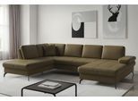 Wohnlandschaft SIT & MORE "Morris Jubi, Breite 300 cm", olive, B:300cm H:83cm T:202cm, Sofas, Wohnlandschaft, mit Armteilfunktion, optional mit Schlaffunktion