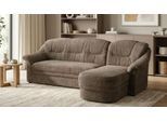 Ecksofa OTTO HOME "Nyborg 234 x 142 cm, stabil, komfortabel, formschön mit Steppungen", braun (espresso), B:234cm H:84cm T:142cm, 100% Polyester, Sofas, Ecksofa, L-Form, aus haustierfreundlichem Pet Friendly Bezug