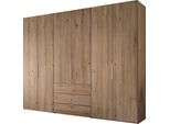 Drehtürenschrank STAUD "Extenso, edles Design in hochwertiger Qualität, Made in Germany", braun (artisan eiche), B:298cm H:240cm T:63cm, Holzwerkstoff, Schränke, Drehtürenschrank, mit 3 Frontschubkästen