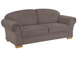 3-Sitzer OTTO HOME "Amrum", grau (taupe), B:219cm H:91cm T:92cm, Chenille (90% Polyester, 10% Polyacryl), Sofas, mit Federkern