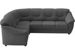 Ecksofa SIT & MORE "Savona L-Form, B. 262cm, klassisches Design, Federkern, Komfort Sitz", dunkelgrau, B:262cm H:90cm T:212cm, Sofas, Ecksofa, option. Schlaffunktion Liegef. 195x120cm,div. Stoff und Ledervarianten