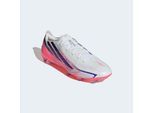 Fußballschuh ADIDAS PERFORMANCE "F50 HYPERFAST PRO, FESTE BÖDEN", Damen, Gr. 45, pink (cloud weiß, solar lila, solar turbo), Synthetik, Textil, Schuhe Fußballschuh, für Rasen und feste Böden, gespielt bei der Weltmeisterschaft 2026