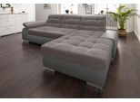 Ecksofa SIT & MORE "Ontario L-Form", grau (fango, delfin), B:280cm H:75cm T:183cm, Struktur (100% Polyester);Luxus-Microfaser ALTARA NUBUCK (100% Polyester);Luxus-Microfaser (100% Polyester), Sofas, Ecksofa, XXL, wahlweise mit Schlaffunktion
