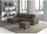 Ecksofa SIT & MORE "Luxor L-Form", beige (dunkelbeige), B:275cm H:82cm T:173cm, Luxus-Microfaser ALTARA NUBUCK (100% Polyester);Soft clean (98% Polyester, 2% Polyamid);Struktur fein (100% Polyester), Sofas, Ecksofa, wahlweise mit Schlaffunktion, Bettkasten und Kopfteilverstellung