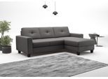 Ecksofa OTTO HOME "Varese", braun (mocca), B:239cm H:91cm T:164cm, Sofas, Ecksofa, wahlweise mit Schlaffunktion und Bettkasten