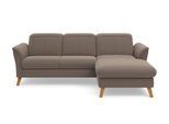 Ecksofa SIT & MORE "Romero L-Form", grau (taupe), B:245cm H:91cm T:178cm, 90% Polyester 10%Polyamid, Sofas, Ecksofa, wahlweise mit oder ohne Relax-Funktion, Schlaffunktion, Bettkasten