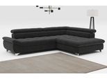 Ecksofa COTTA "Gemini L-Form, B: 312 cm", schwarz, B:312cm T:234cm, Sofas, Ecksofa, mit Kopfteilverstellung, optional Schlaffunktion