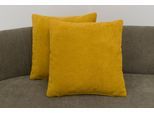 Dekokissen OTTO HOME "Silkeborg", curry, unifarben, B:40cm H:40cm, Polyester, Dekokissen_Sitzkissen_Kissenhüllen, Dekokissen mit Füllung, Sofakissen 2er Set 40x40cm