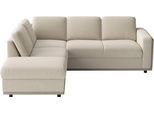 Ecksofa SIT & MORE "Cordoba", beige (sahara), B:232cm H:85cm T:212cm, 100% Polyester, Sofas, Ecksofa, wahlweise mit Schlaffunktion und Bettkasten oder Stauraum