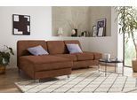 Ecksofa SIT & MORE "Clio L-Form", braun (cognac), B:246cm H:89cm T:165cm, Sofas, Ecksofa, optional Schlaffunktion oder Vorziehsitz und Bettkasten, Federkern