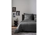 Bettwäsche APELT "Annie", grau, B/L: 135cm x 200cm, 1 Stk., 1 Stk., Satin (Bio-Baumwolle), B/L: 80cm x 80cm, 2, Satin (Bio-Baumwolle), Bezug: 100% Baumwolle, Bettwäsche, Bettwäsche, Bettwäsche-Set mit Reißverschluss, Baumwoll-Satin, Digitaldruck