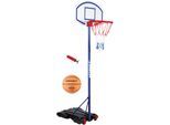 Basketballständer HORNET BY HUDORA "Hornet 205", blau (blau, weiß), Ballsportkörbe, KinderH:240cm, mobil, höhenverstellbar bis 205 cm, H:240cm
