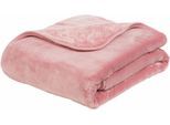 Wohndecke GÖZZE "Premium Cashmere Feeling", rosa (altrosa), B:130cm L:170cm, Polyester, Wohndecken, Wohndecke, mit premium Cashmere Feeling, Kuscheldecke