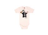 Body LOGOSHIRT "Der kleine Maulwurf", Mädchen, Gr. 50/56, EURO-Größen, rosa, 100% Baumwolle, bedruckt, meliert, kurz, Rundhals, Bodys Body, mit lizenzierten Originaldesign