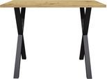Tresentisch MÄUSBACHER "Bartresentisch Metall", braun (schwarz feinstruktur, asteiche, schwarz feinstruktur, asteiche (artisan)), B:120cm H:109cm T:70cm, Tische, Bartresentisch Metallgestell, Höhe 109 cm