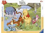 Puzzle RAVENSBURGER "Mit Winnie Puuh die Natur entdecken", bunt, Puzzles, KinderB:33cm H:25cm, Pappe, Made in Europe, B:33cm H:25cm