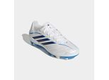 Fußballschuh ADIDAS PERFORMANCE "COPA PURE IV CLUB KIDS, FESTE / GEMISCHTE BÖDEN", Mädchen, Gr. 33, zero metallic, dunkelblau, lucid ray blau, Synthetik, Schuhe Fußballschuh, für viele verschiedene Böden geeignet, für Jugendliche & Kinder
