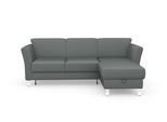 Ecksofa SIT & MORE "Visby L-Form", grau, B:248cm H:87cm T:162cm, Sofas, Ecksofa, wahlweise mit Schlaffunktion und Bettkasten, frei im Raum stellbar