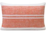 Dekokissen GÖZZE "Java" Gr. 3, orange (apricot, weiß, gestreift), B:40cm L:60cm, Obermaterial: 65% Polyacryl, 35% Polypropylen, Dekokissen_Sitzkissen_Kissenhüllen