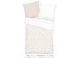 Bettwäsche TOM TAILOR HOME "ORGANIC LEAVES in Gr. 135x200cm, 155x220cm oder 200x220cm", beige (sunny sand), B/L: 135cm x 200cm, 1 Stk., 1 Stk., Renforcé, B/L: 80cm x 80cm, 2 Stk., Renforcé, Obermaterial: 100% Baumwolle, Bettwäsche, Bettwäsche, new bedroom, mit farbigem Markenreißverschluss