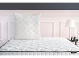 Naturhaarkissen YATAS BEDDING "Superwashed Wolle, Kopfkissen 40x80, 80x80 cm", beige, B:80cm L:80cm, Bezug: 100% Baumwolle. Füllung: 100% Wolle, Kopfkissen, allergiker geeignet (Hausstauballergiker)