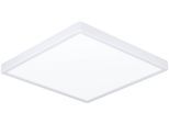 EGLO Aufbauleuchte "Fueva 6 Deckenleuchte, Aufbaulampe, Deckenbeleuchtung, Kunststoff", weiß, 1, H: 2,5cm, 1 Stk., Leuchten, Aufbauleuchte - L39 x B39 x H2,5 cm - weiß - 17,5W inkl.