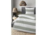 Bettwäsche DANIEL HECHTER "0041302", braun (fichte), B/L: 155cm x 220cm, 1 Stk., 1 Stk., Renforcé, B/L: 80cm x 80cm, 2 Stk., Renforcé, Obermaterial: 100% Baumwolle, Bettwäsche, Bettwäsche, hautfreundlich, mit Reißverschluss, ganzjährig einsetzbar, Flaglabel