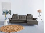 Ecksofa OTTO HOME "Birkholm L-Form", grau, B:267cm H:83cm T:174cm, 98% Polyester 2% Polyamid, Sofas, Ecksofa, Armlehnverstellung, auch in Easy Clean Bezug - mit Wasser zu reinigen