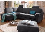 Ecksofa OTTO HOME "Borkum L-Form, B: 249 cm - OTTO. Verlässliche Qualität.", grau (anthrazit), B:249cm H:87cm T:189cm, Struktur (100% Polyester);Luxus-Microfaser ALTARA NUBUCK (100% Polyester);MELROSE (100% Polyester);Luxus-Microfaser Toro (100% Polyester), Sofas, Ecksofa, optional Schlaffunktion, Federkern